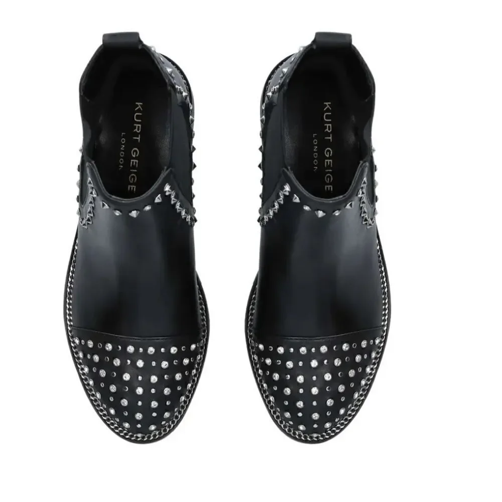 Kurt Geiger London Raven Studded Boots Black